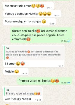 Chat filtrado con mi novia adolescente putita 13