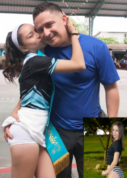 Morrita colegiala de 18 años con su profesor 12