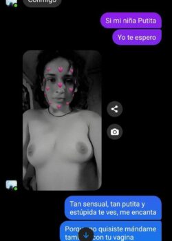 Tati pendeja putita se filtra el chat con su novio 11